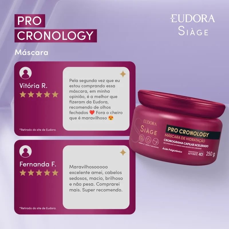 Máscara de Hidratação Siàge Pro Cronology 250g - Image 2