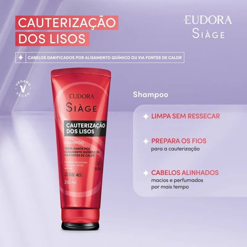 Shampoo Siàge Cauterização dos Lisos 250ml - Image 3