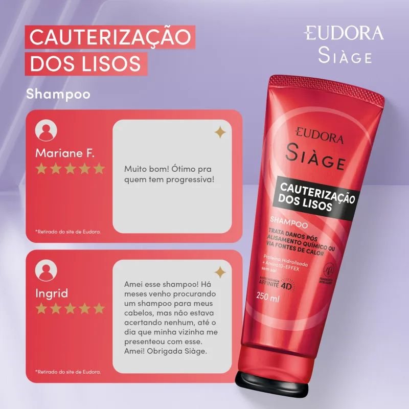 Shampoo Siàge Cauterização dos Lisos 250ml - Image 4