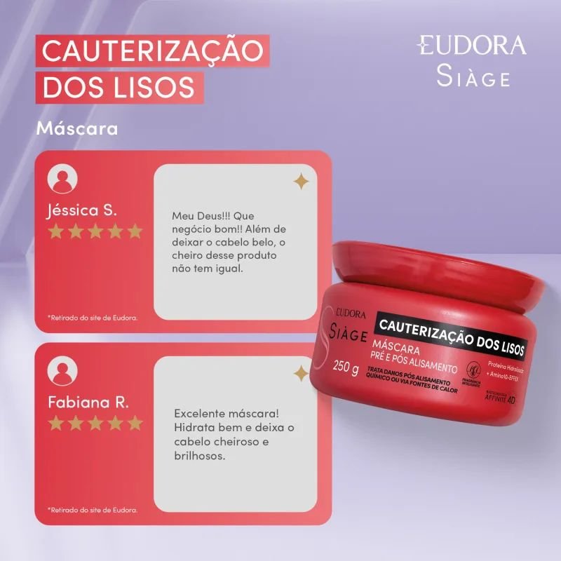 Máscara Siàge Cauterização dos Lisos 250ml - Image 4