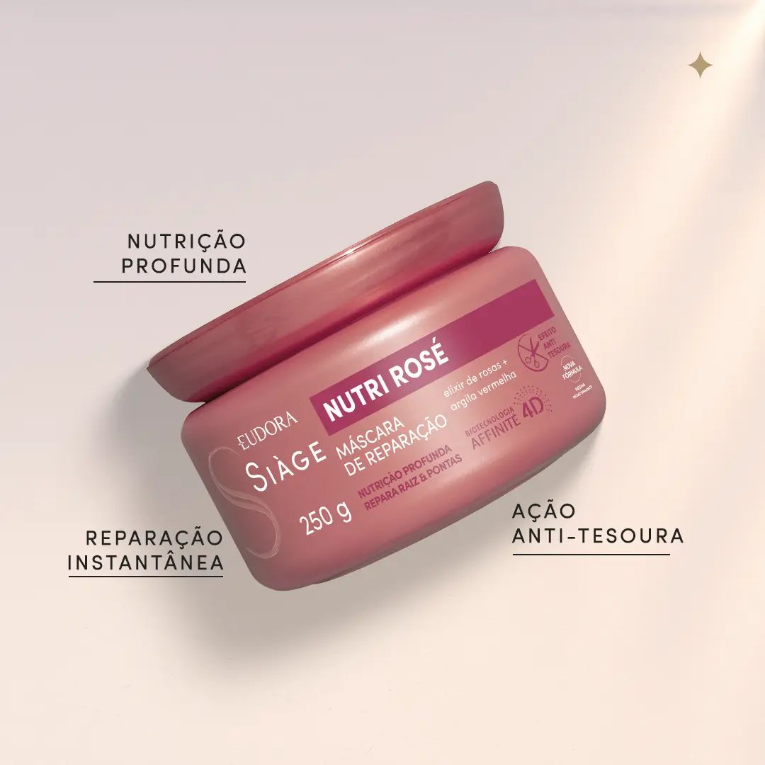 Máscara Capilar Siàge Nutri Rosé 250g - Image 4